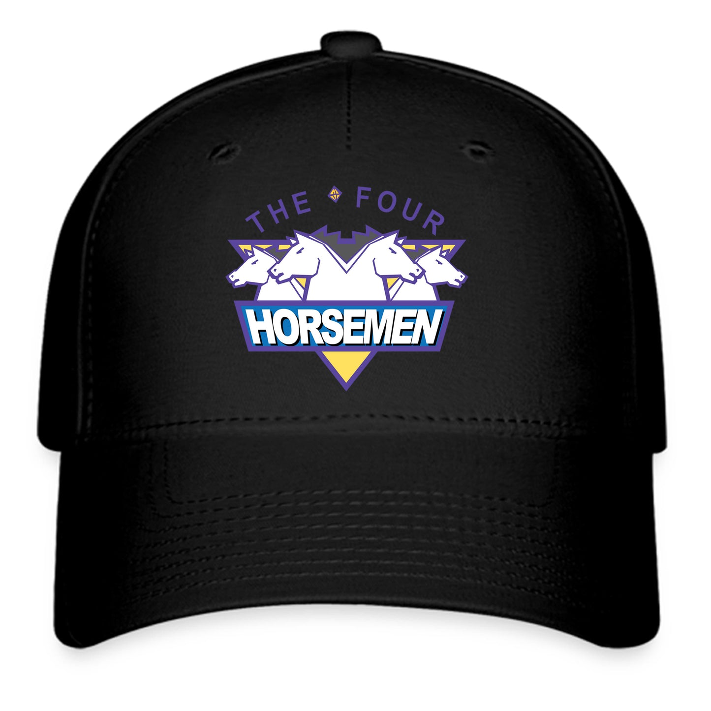 The Four Horsemen Movie Logo Symbol Black Baseball Cap Hat Size Adult S/M and L/XL