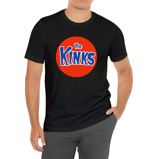 The Kinks Group Music Logo Black T-Shirt Size S to 3XL