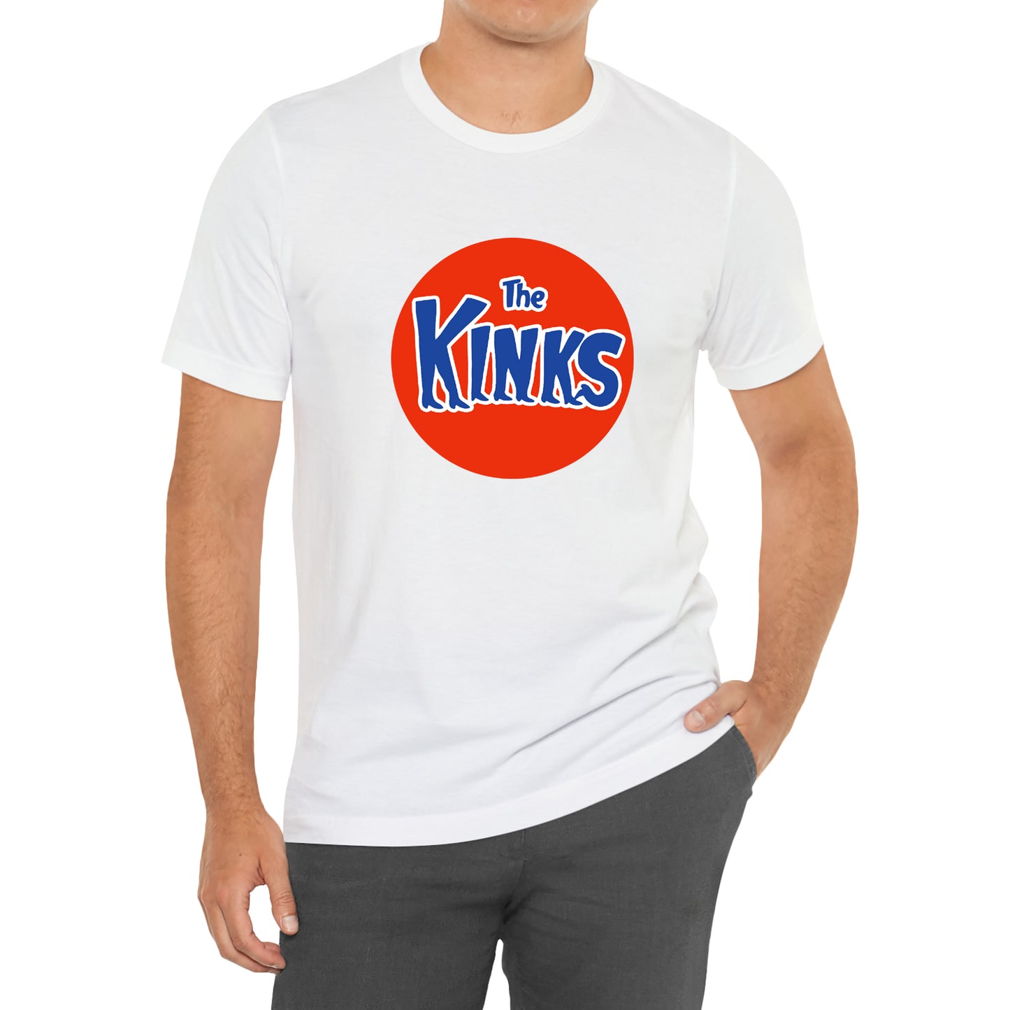 The Kinks English Rock Band Logo Symbol White T-Shirt Size S to 3XL