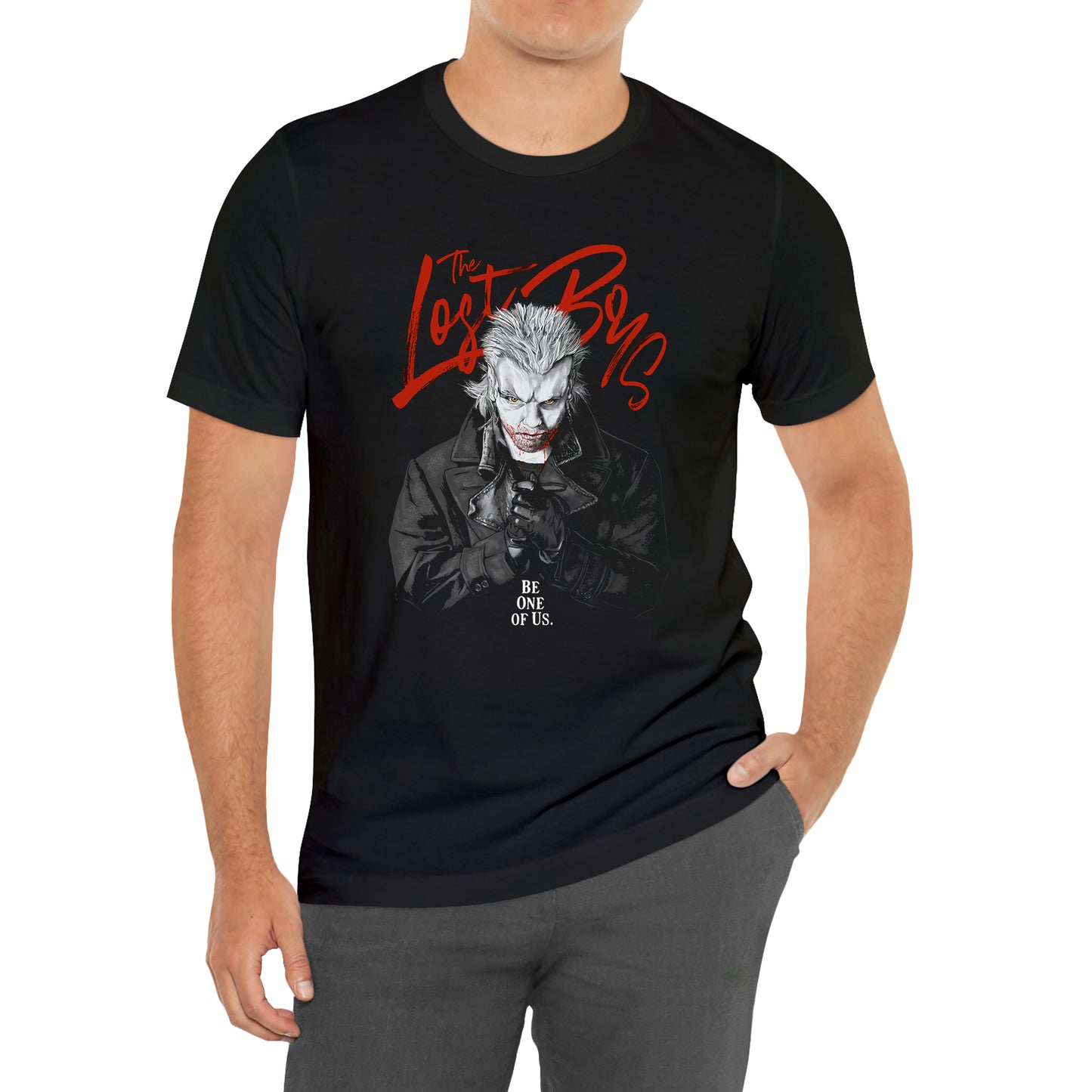 The Lost Boys Vampire Movie Icon Black T-Shirt Size S to 3XL