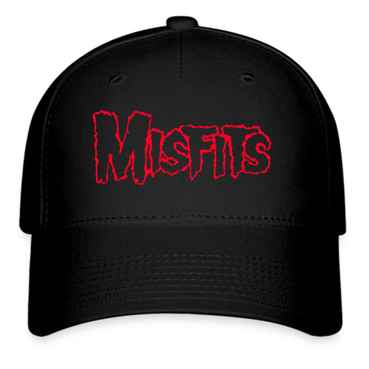 The Misfits American Punk Rock Band Logo Symbol Black Baseball Cap Hat Size Adult S/M and L/XL