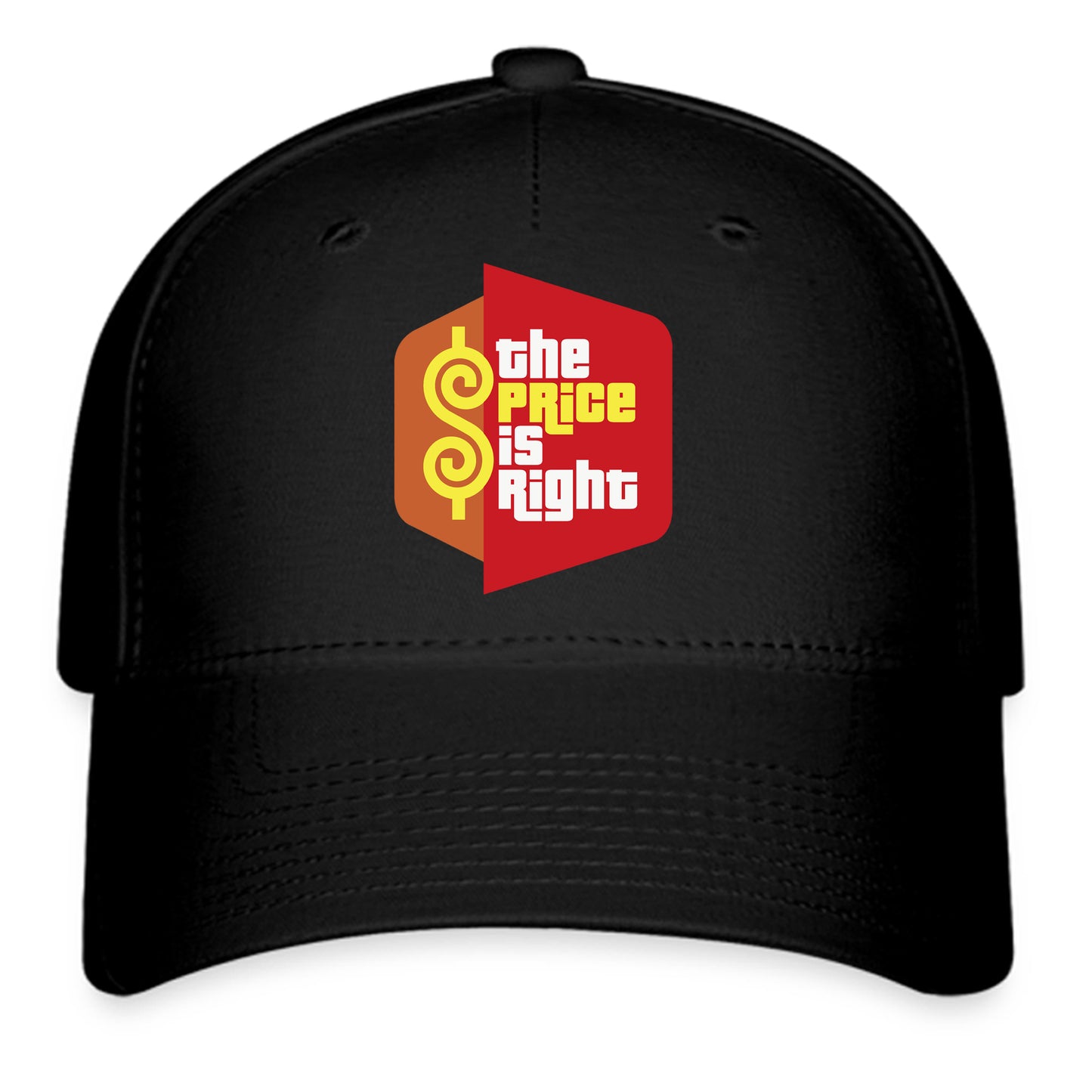 The Price is Right TV Game Show Logo Symbol Black Baseball Cap Hat Size Adult S/M and L/XL