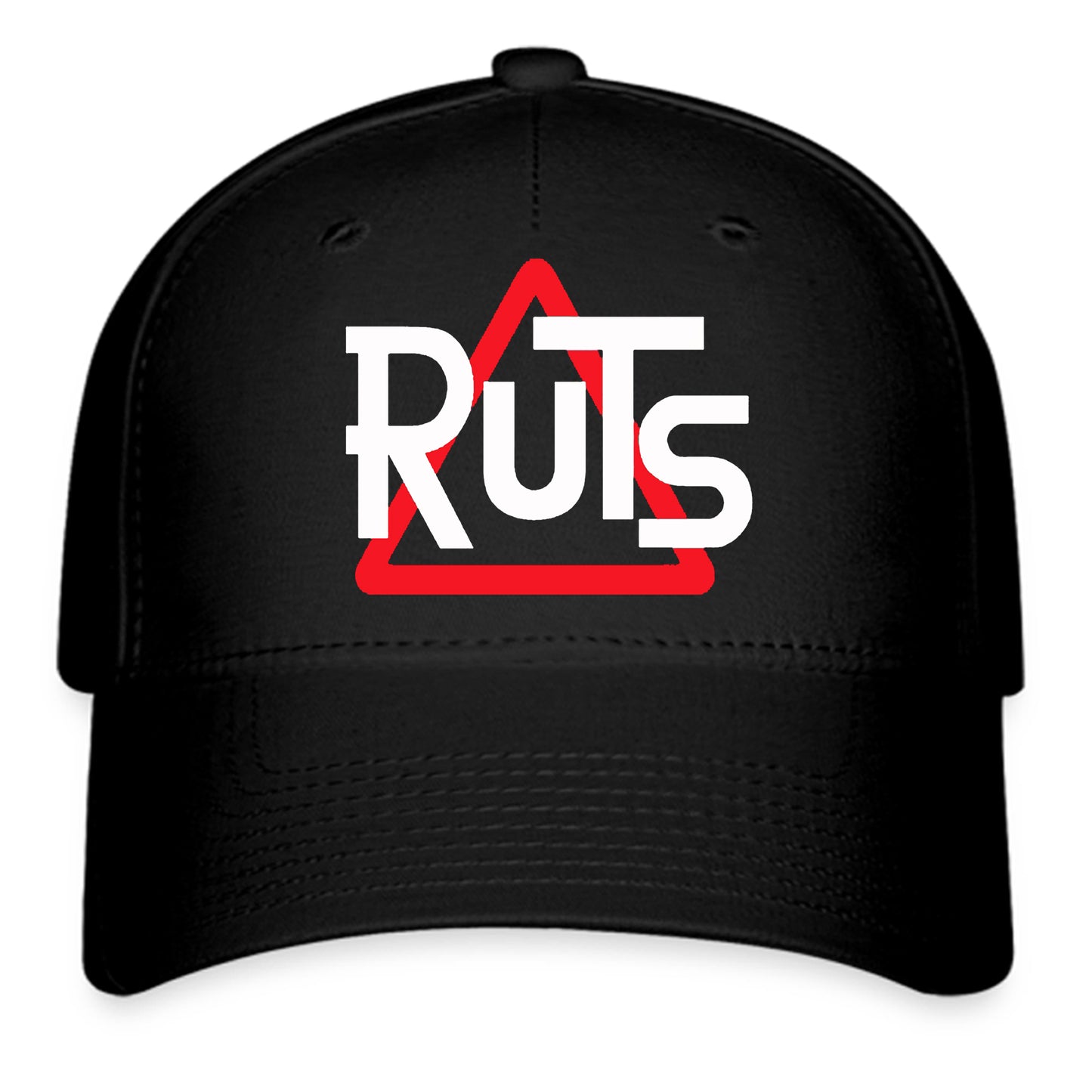 The Ruts English Reggae-Influenced Punk Rock Band Logo Symbol Black Baseball Cap Hat Size Adult S/M and L/XL