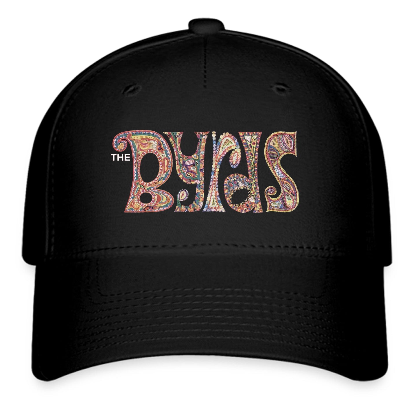 The Byrds American Rock Band Logo Symbol Black Baseball Cap Hat Size Adult S/M and L/XL