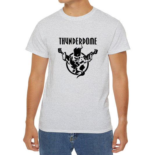 Thunderdome American Heavy Metal Band Logo Symbol Grey T-Shirt Size S to 3XL