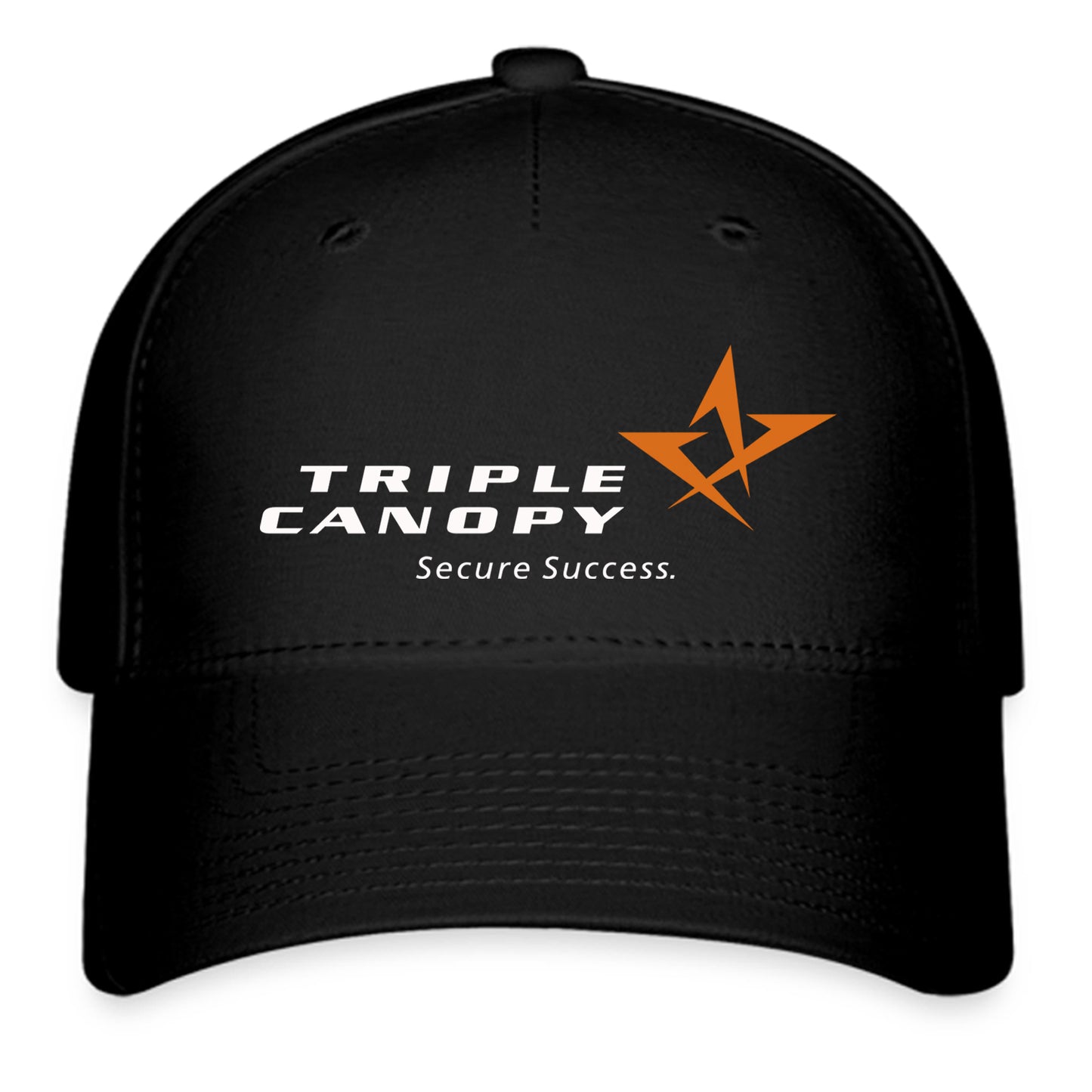 Triple Canopy Logo Symbol Black Baseball Cap Hat Size Adult S/M and L/XL