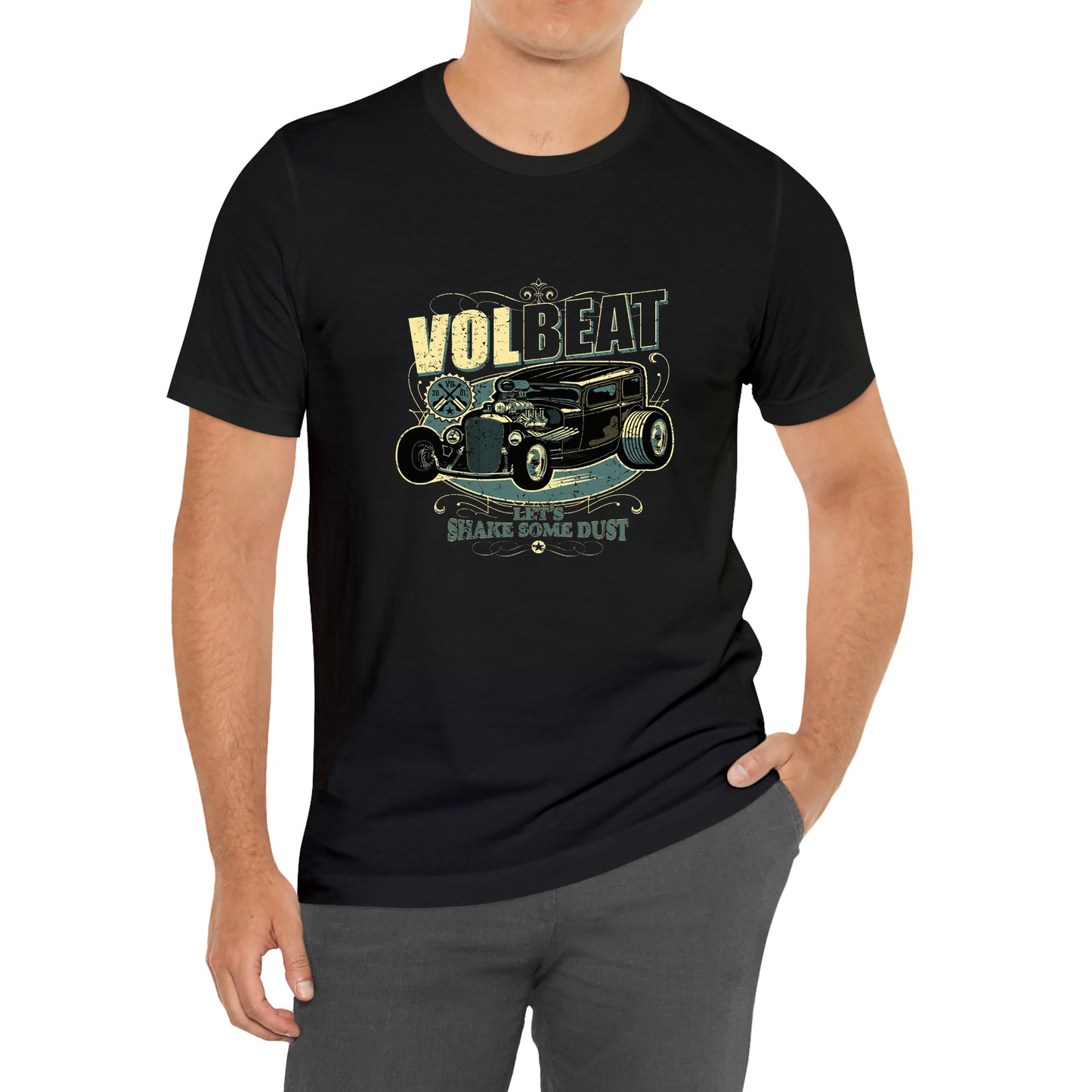 VOLBEAT Danish Rock Band Let's Shake Some Dust Symbol Black T-Shirt Size S to 3XL