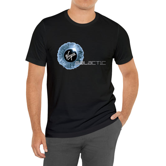 Virgin Galactic Logo Black T-Shirt Size S to 3XL