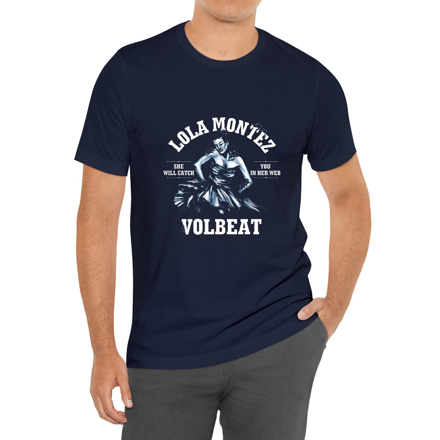 Volbeat Lola Moniez Danish Rock Band Logo Symbol T-Shirt Size S to 3XL