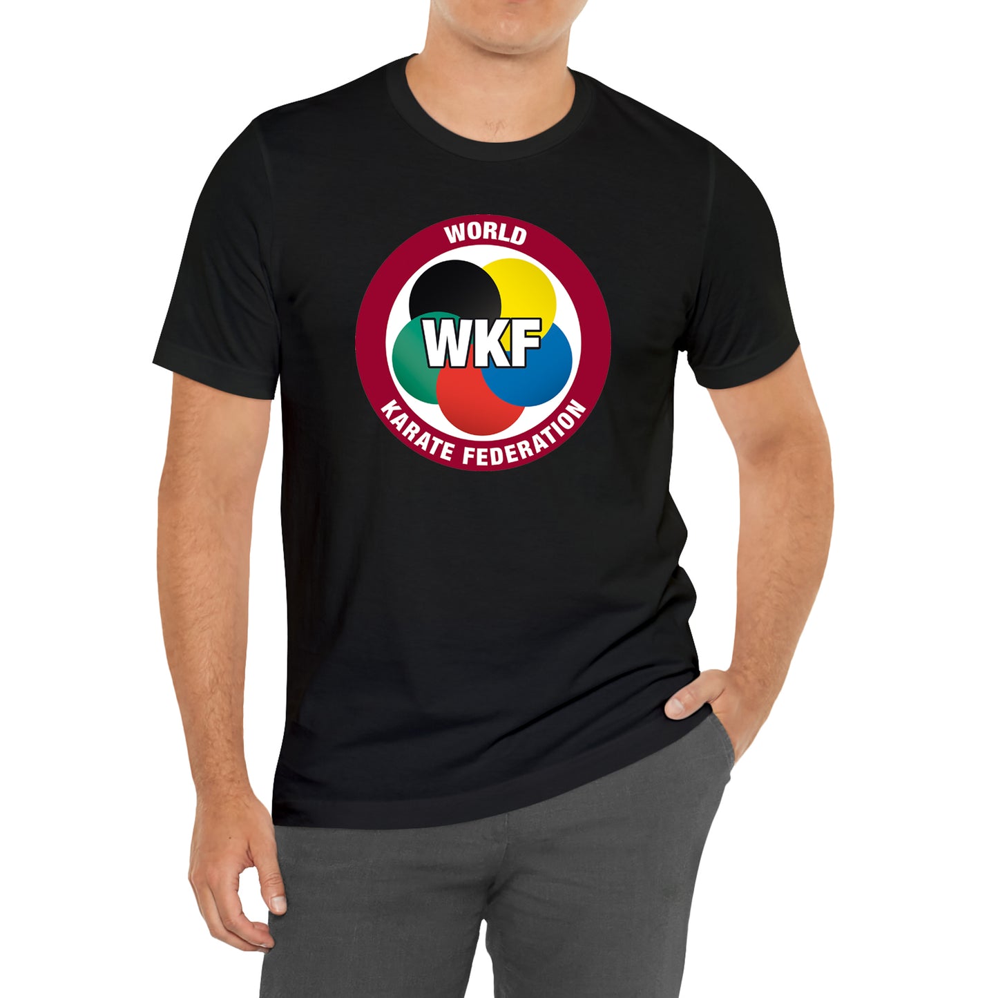 WKF World Karate Federation Symbol T-Shirt Size S to 3XL