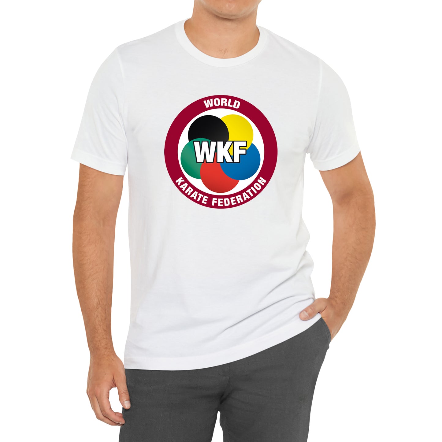 WKF World Karate Federation Symbol T-Shirt Size S to 3XL