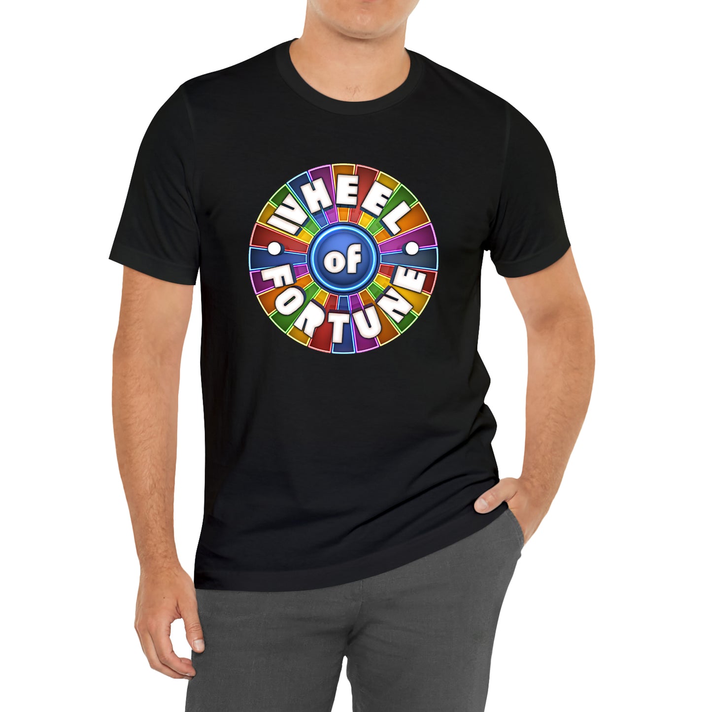 Wheel of Fortune Game TV Show Logo T-Shirt Size S to 3XL