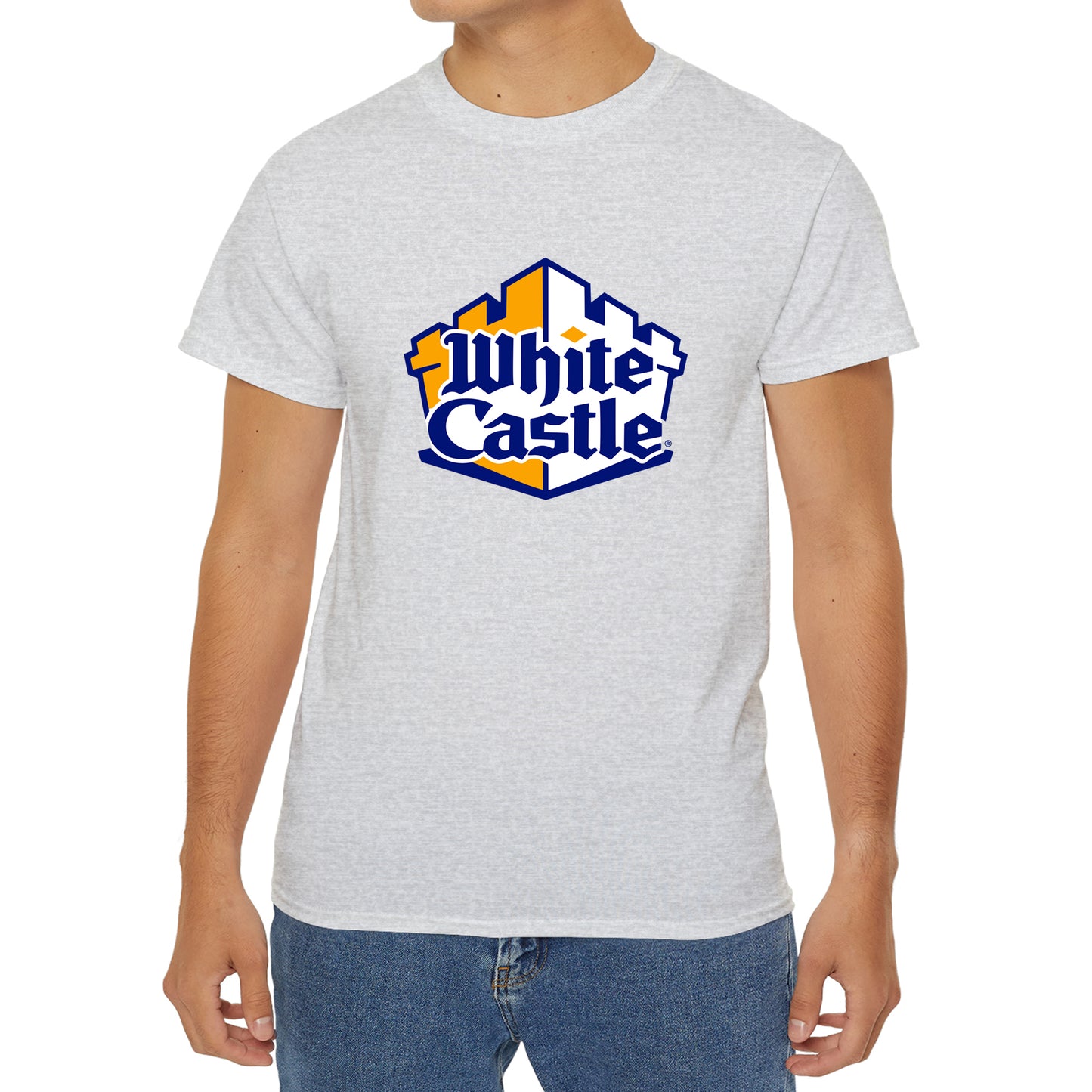 White Castle Burger Logo Symbol T-Shirt Size S to 3XL