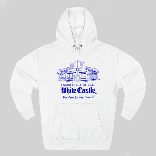 White Castle Hamburger est. 1921 White Hoodie Sweatshirt Size S to 3XL