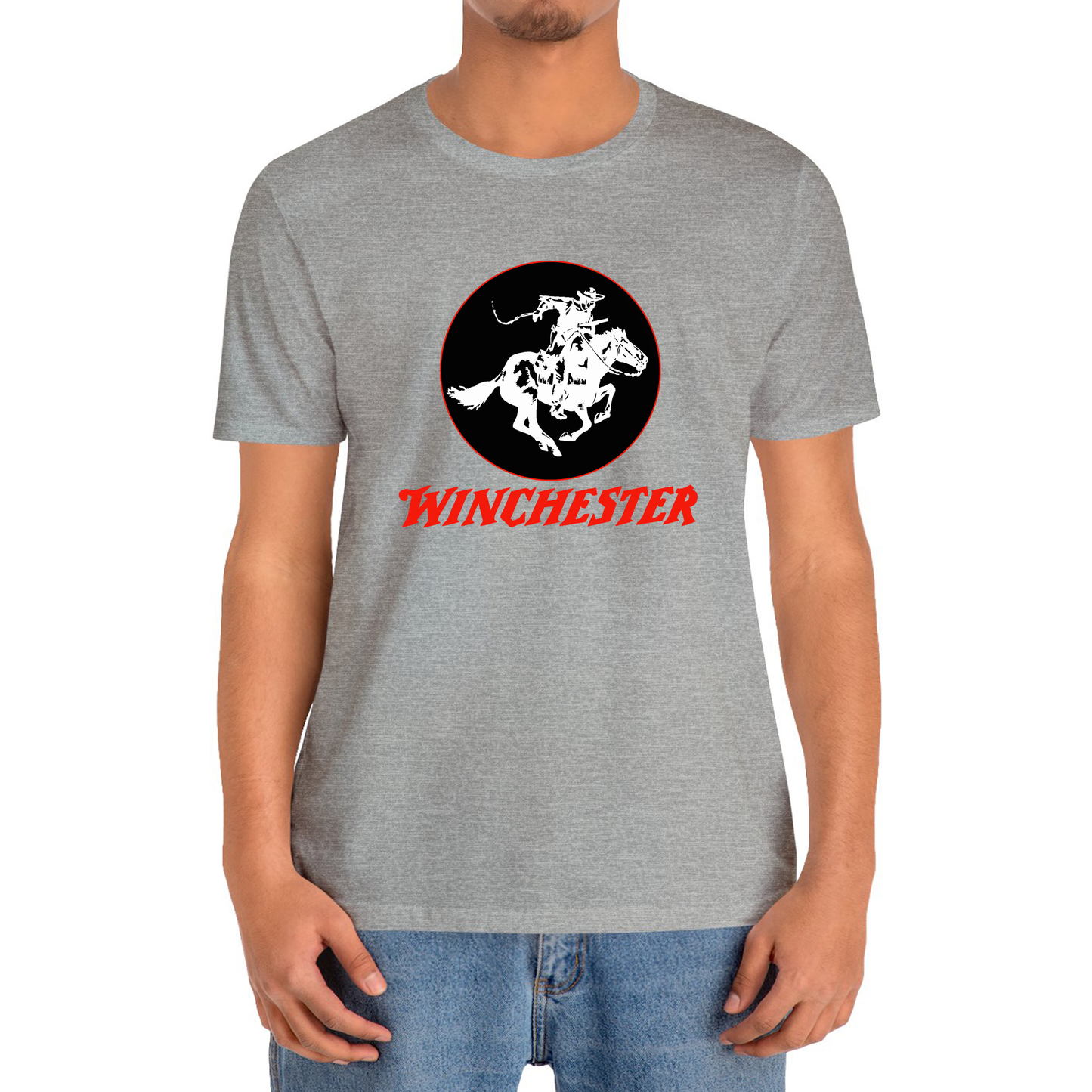 Winchester Gun Pistols Riffle Firearms Logo T-Shirt Size S to 3XL