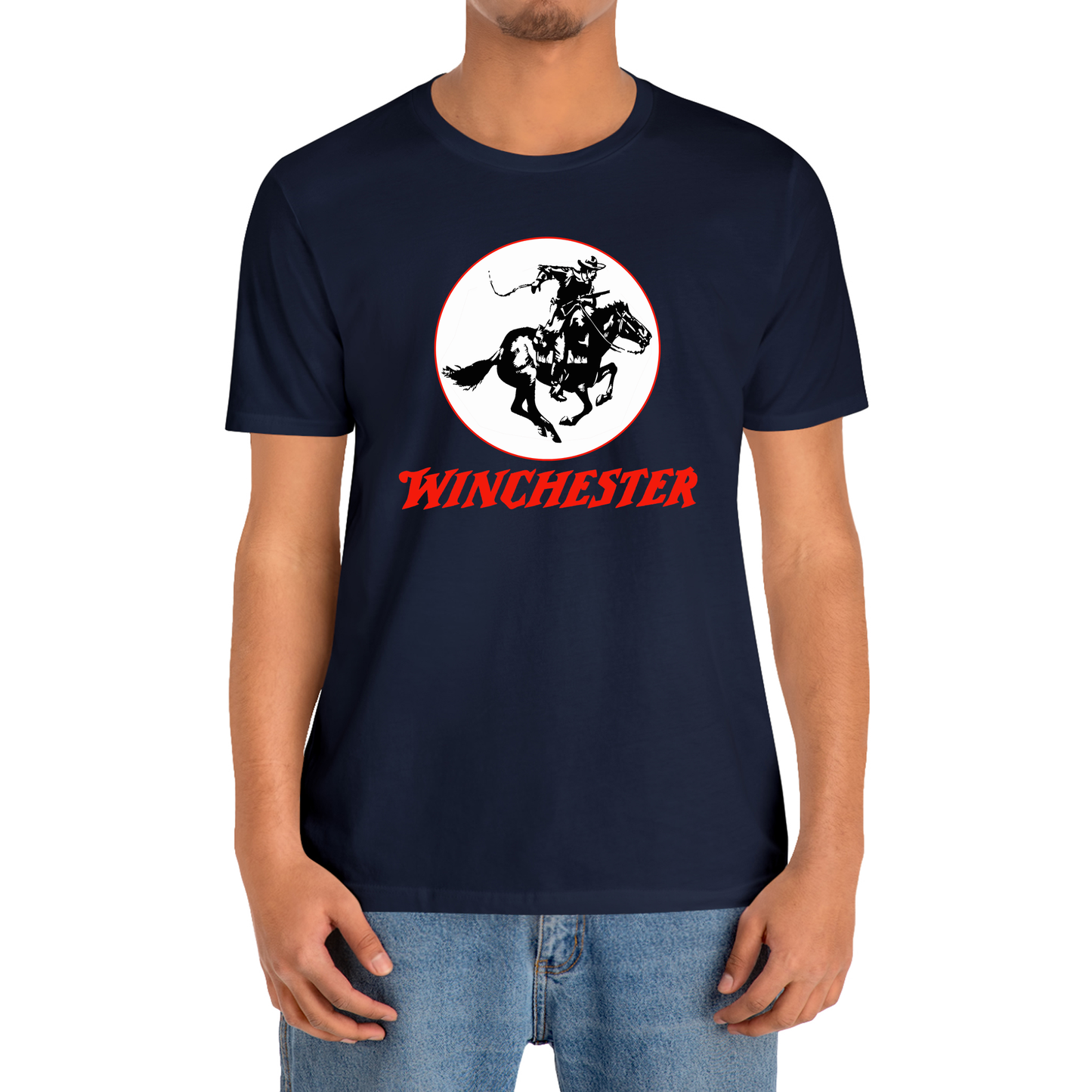 Winchester Gun Pistols Riffle Firearms Logo T-Shirt Size S to 3XL