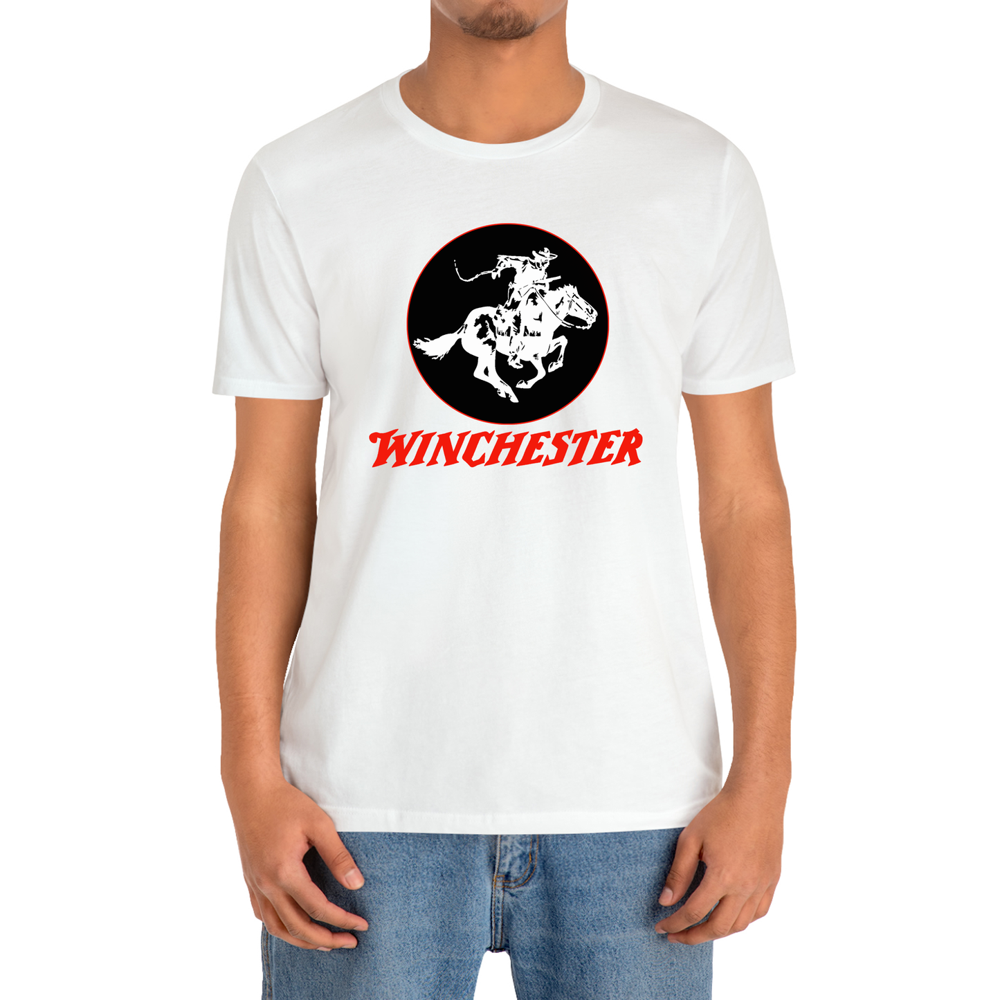 Winchester Gun Pistols Riffle Firearms Logo T-Shirt Size S to 3XL