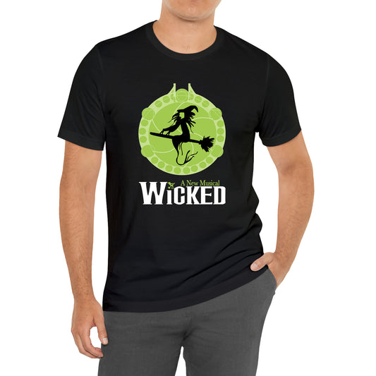 Wicked Broadway A New Musical Logo Black T-Shirt Size S to 3XL