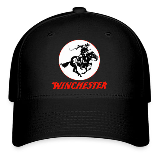 Winchester Gun Pistols Riffle Firearms Logo Symbol Black Baseball Cap Hat Size Adult S/M and L/XL