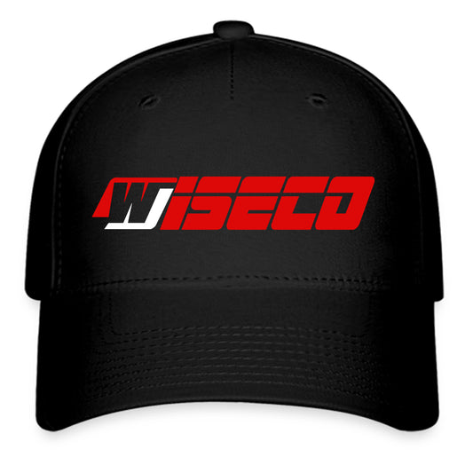 Wiseco Performance Piston Logo Symbol Black Baseball Cap Hat Size Adult S/M and L/XL