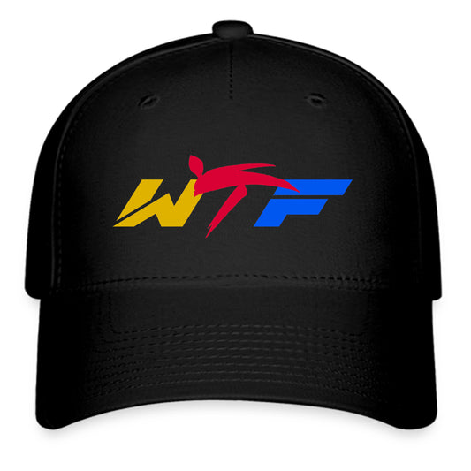 World Taekwondo Federation WTF Logo Symbol Black Baseball Cap Hat Size Adult S/M and L/XL