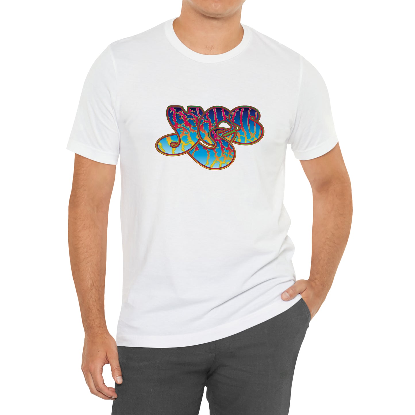 YES English Progressive Rock Band Logo Symbol White T-Shirt Size S to 3XL