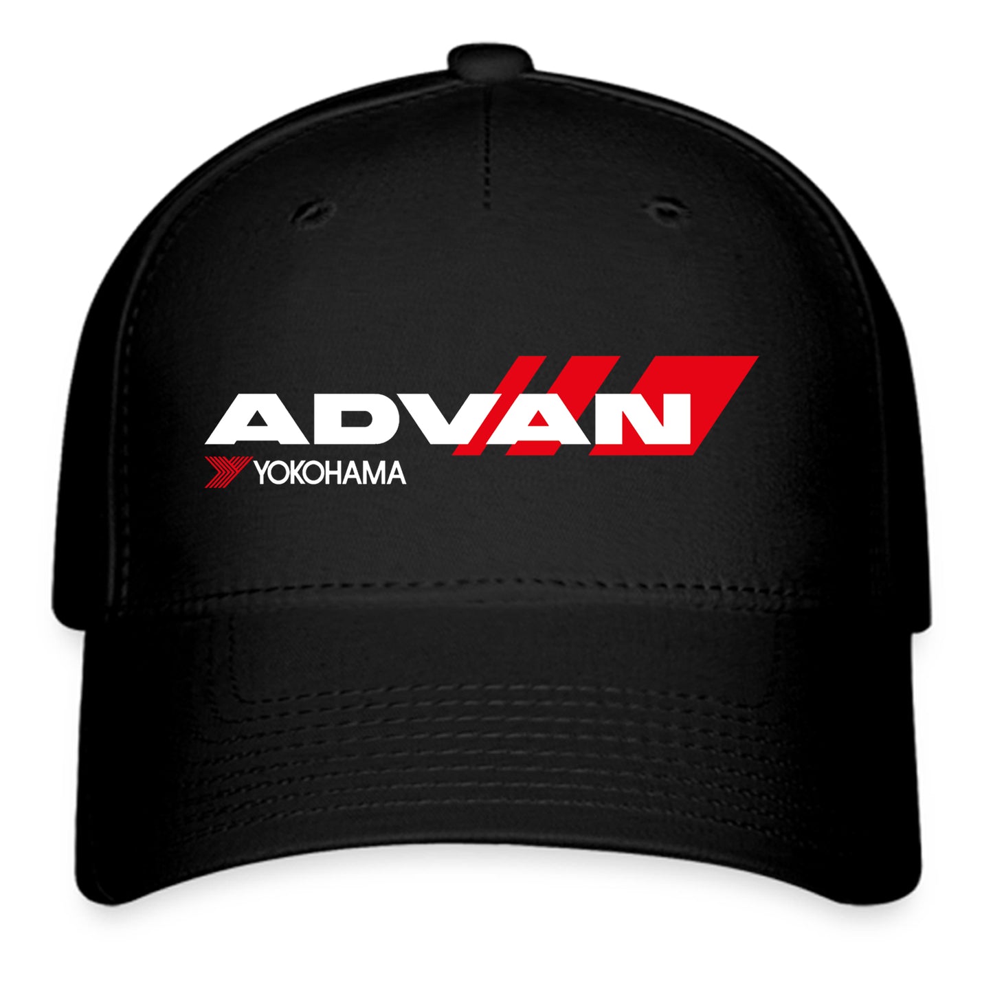 Yokohama Advan Tires Logo Symbol Black Baseball Cap Hat Size Adult S/M and L/XL