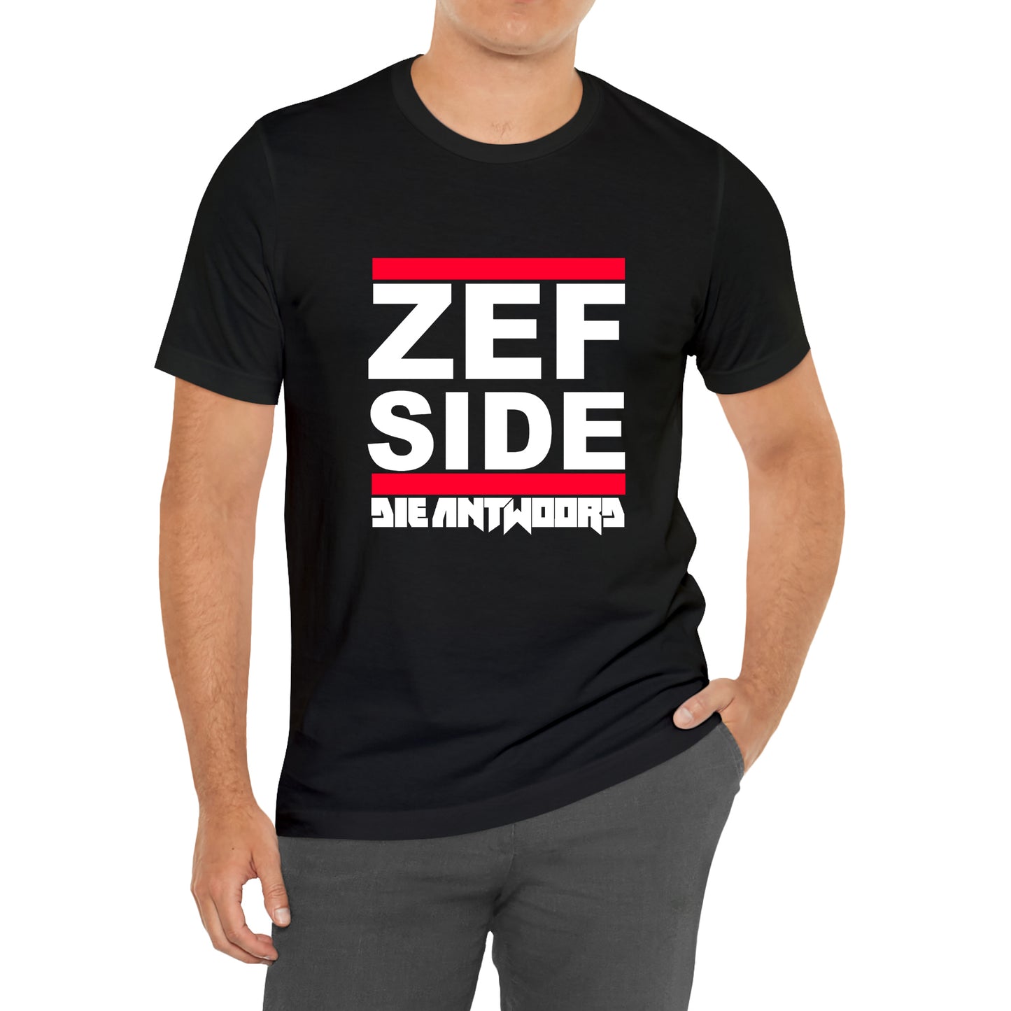 ZEF SIDE DIE ANTWOORD Rap Hip Hop Music Logo Symbol Black T-Shirt Size S to 3XL