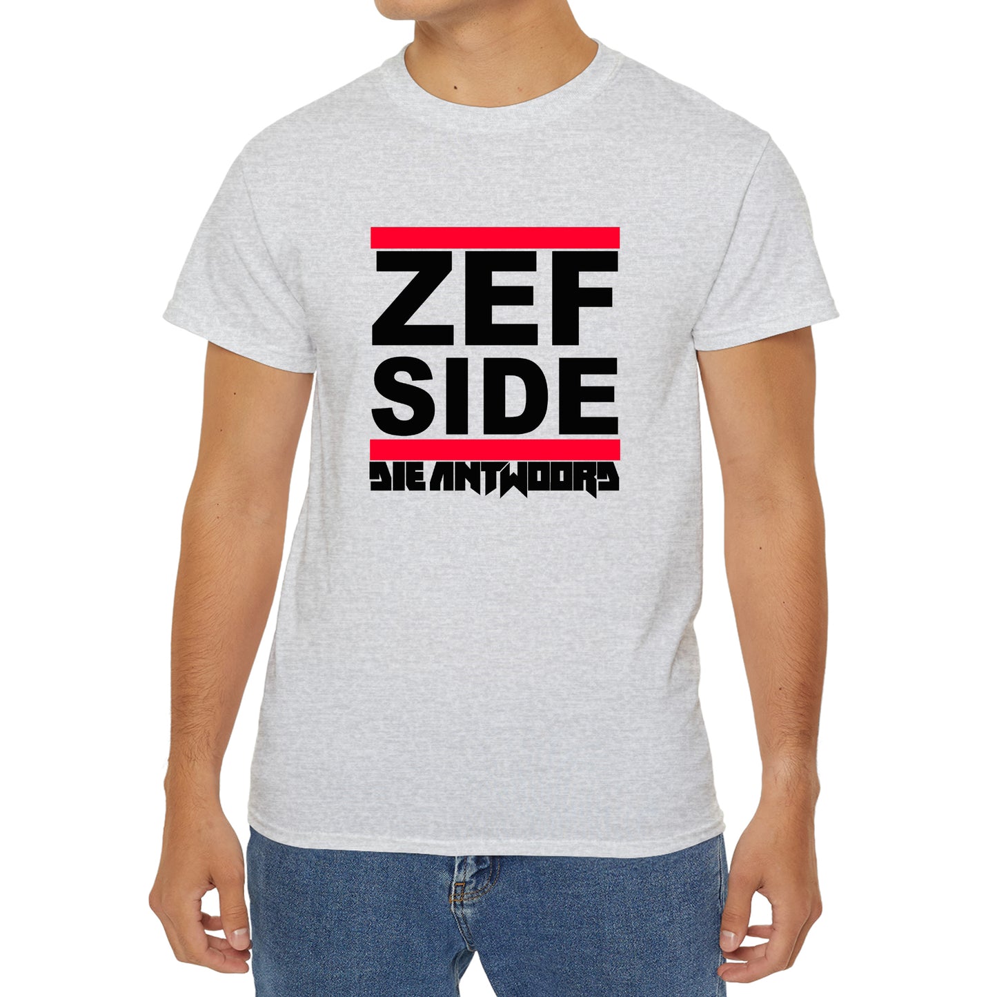 ZEF SIDE DIE ANTWOORD Rap Hip Hop Music Logo Symbol Grey T-Shirt Size S to 3XL