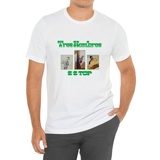 ZZ Top American Rock Band Tres Hombres Logo Symbol White T-Shirt Size S to 3XL