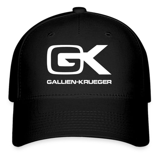 Gallien-Krueger Logo Symbol Black Baseball Cap Hat Size Adult S/M and L/XL